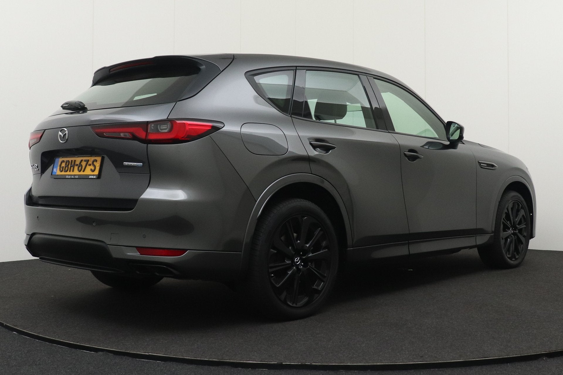 Mazda CX-60 2.5 e-SkyActiv PHEV Homura Elek.Trekhaak Leder H, Auto's, Automaat, Dealer onderhouden, Gebruikt, 4 cilinders