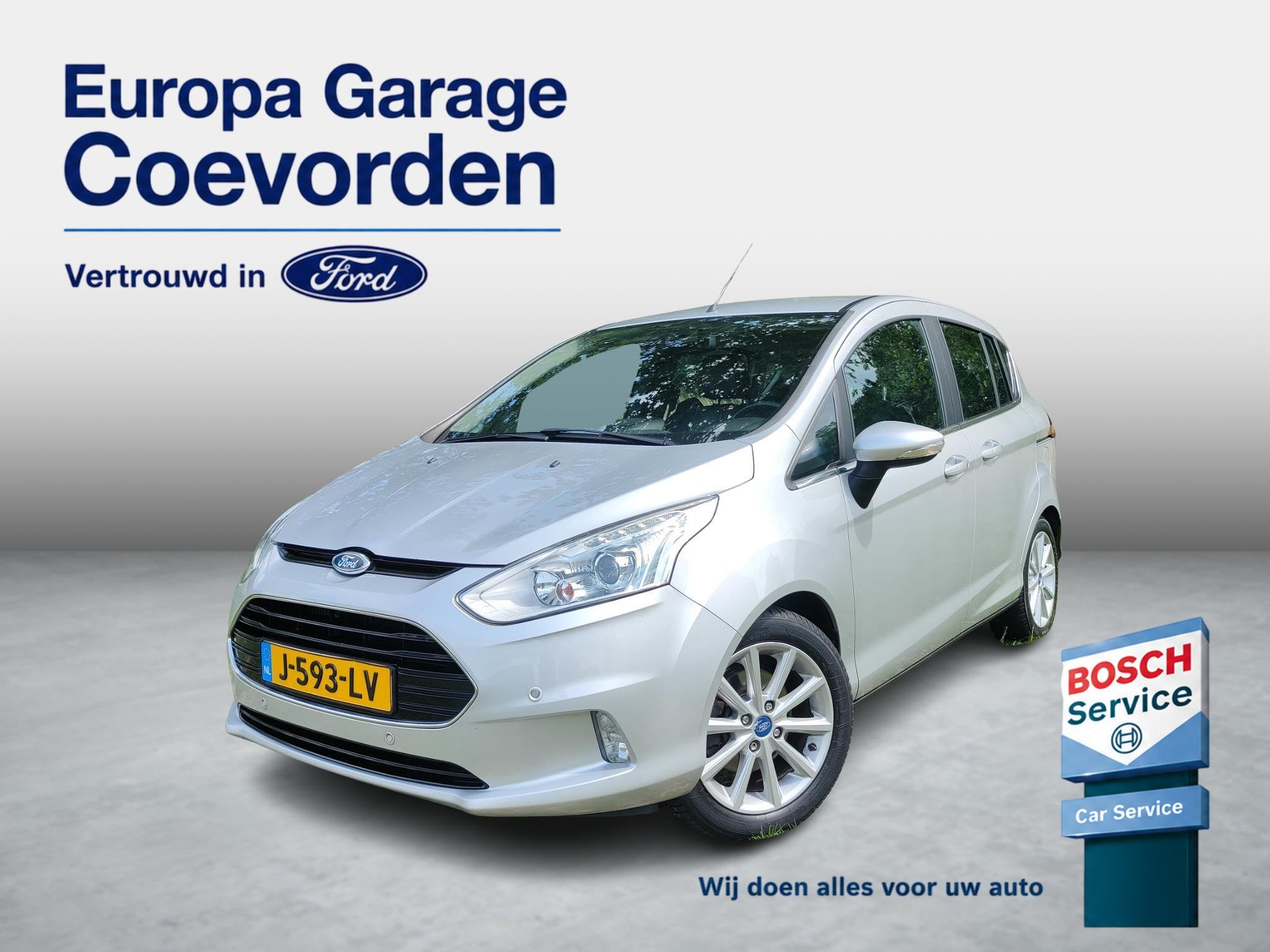 Ford B-Max 1.0 EB 100PK Titanium | NIEUWE DISTRIBUTIE | CLIM, Voorwielaandrijving, Euro 5, 101 pk, Gebruikt