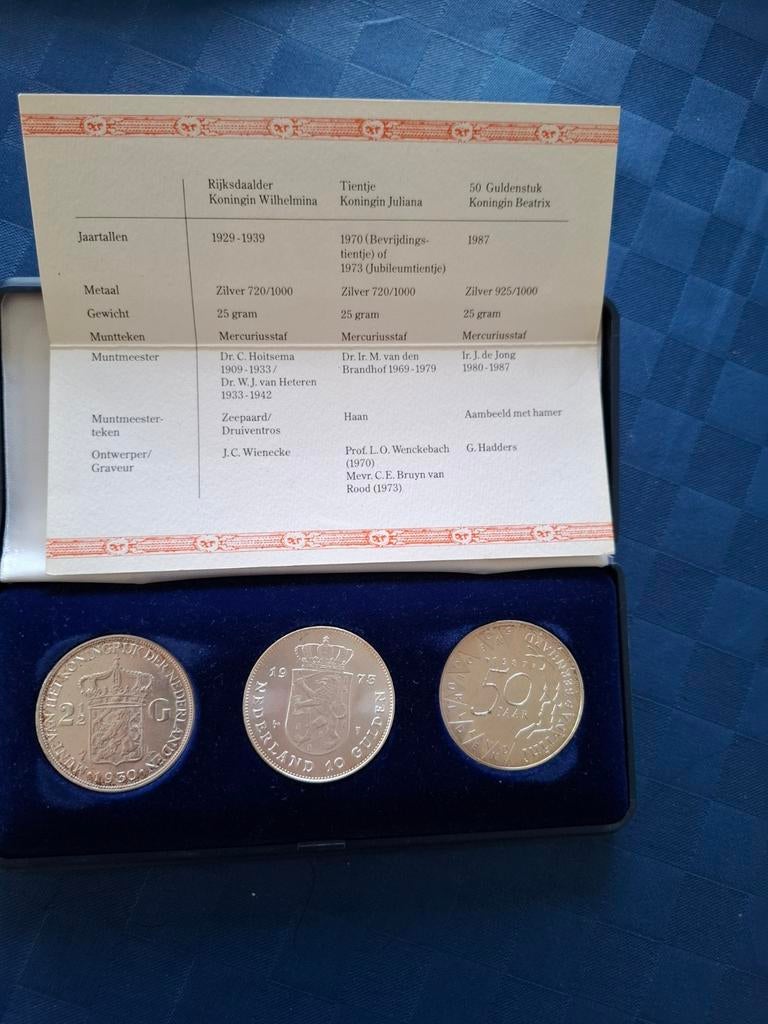 Munten "Drie Vorstinnen in zilver", Koningin Beatrix, Zilver, Overige waardes, Verzenden