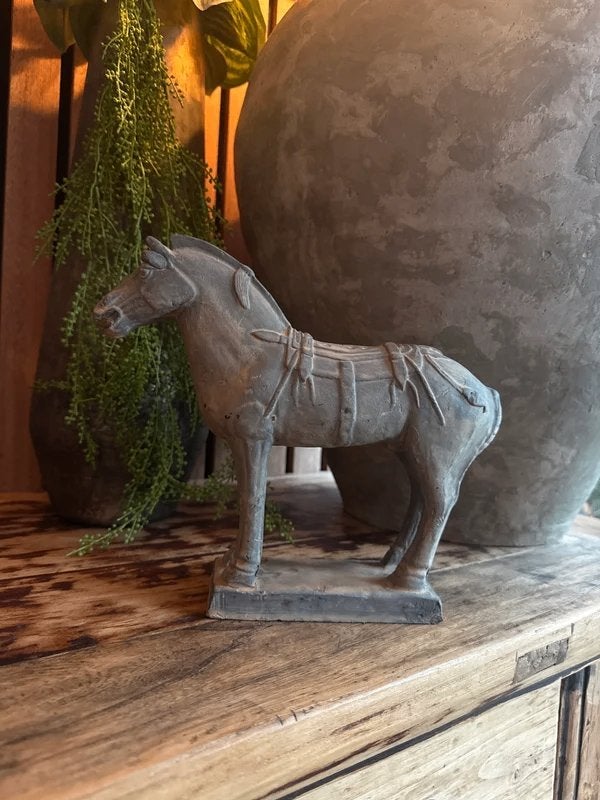 BEELD PAARD AARDEWERK MODEL 2 M, Ophalen of Verzenden, Nieuw, Dier