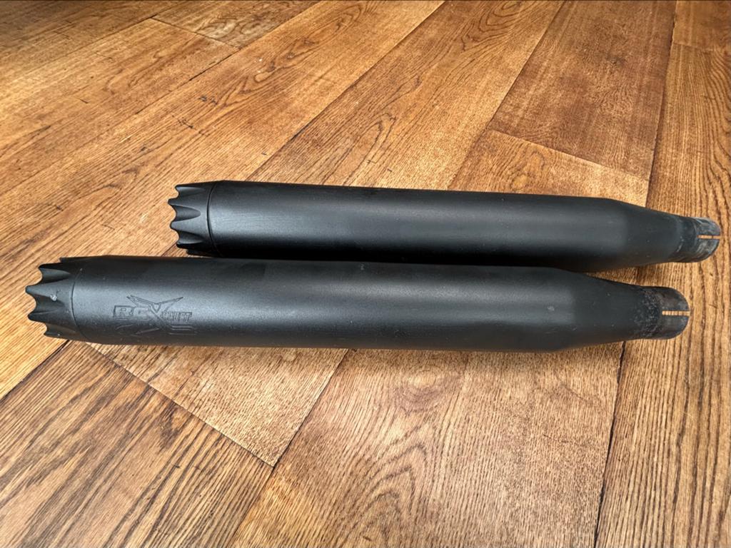 Uitlaatdempers van RCX voor Harley Davidson Dyna Streetbob, Motoren, Onderdelen | Harley-Davidson, Ophalen of Verzenden, Gebruikt