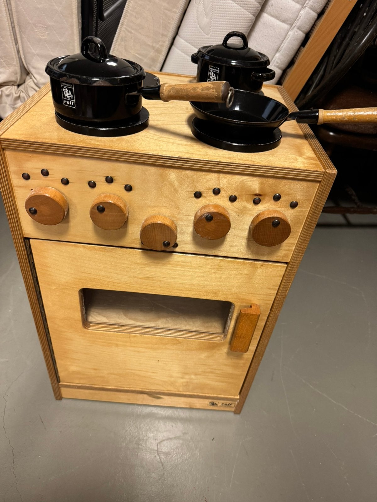 stevig (vintage) houten keukentje van Rolf, Ophalen of Verzenden, Gebruikt, Meubelstuk of Keukentje