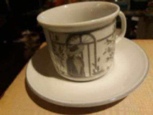 Vintage kop en schotels, Huis en Inrichting, Keuken | Servies, Ophalen of Verzenden, Zo goed als nieuw, Overige stijlen, Kop(pen) en/of Schotel(s)