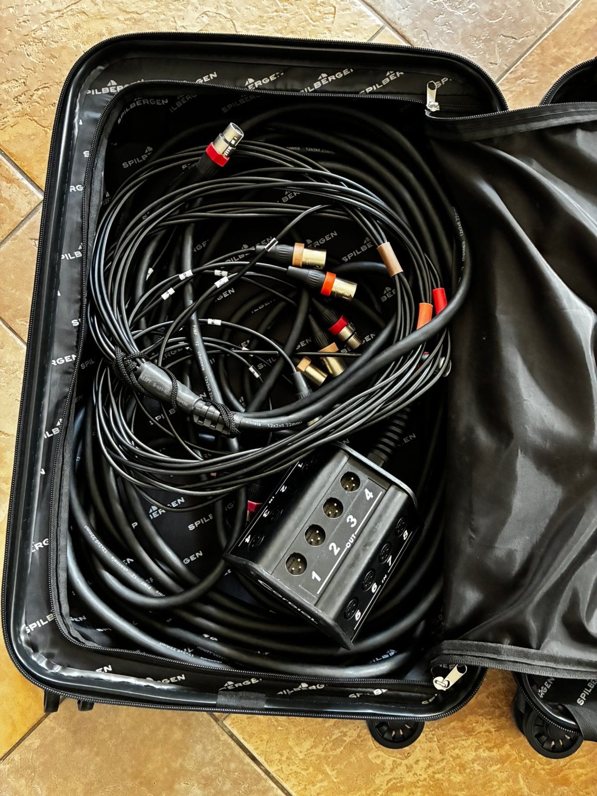Soundcraft EFX8 complete PA-set + 14m Cordial multicore, Ophalen, Gebruikt, 10 tot 20 kanalen