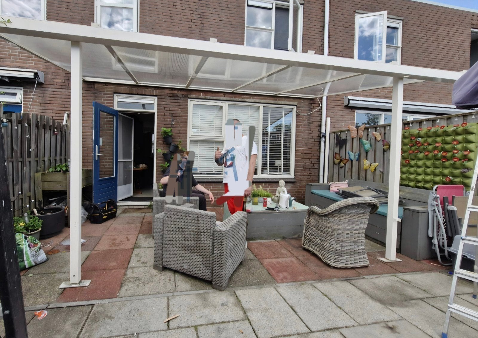 Witte Terras overkapping / Veranda, Ophalen, Gebruikt, Veranda
