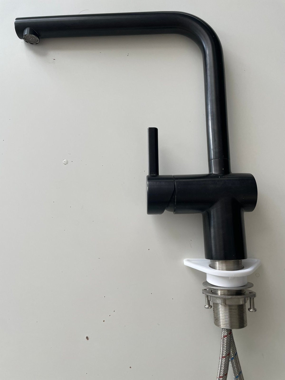 Franke Atlas Neo eenhendelmengkraan industrial black, Ophalen, Minder dan 50 cm, Zo goed als nieuw, Minder dan 100 cm