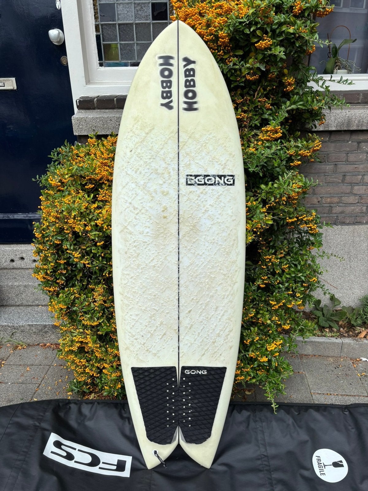 Gong Surf Pie PU/EPS 5'11 fish 39L, Ophalen, Gebruikt, Fish, Met vinnen