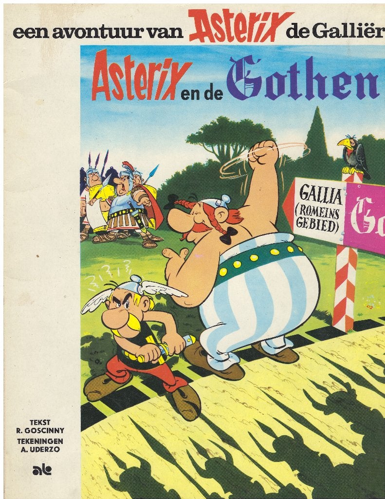Asterix en de Gothen 1e druk, De Geïllustreerde Pers (N.O.I., Gelezen, René Goscinny, Albert Uderzo, Eén stripboek, Ophalen of Verzenden