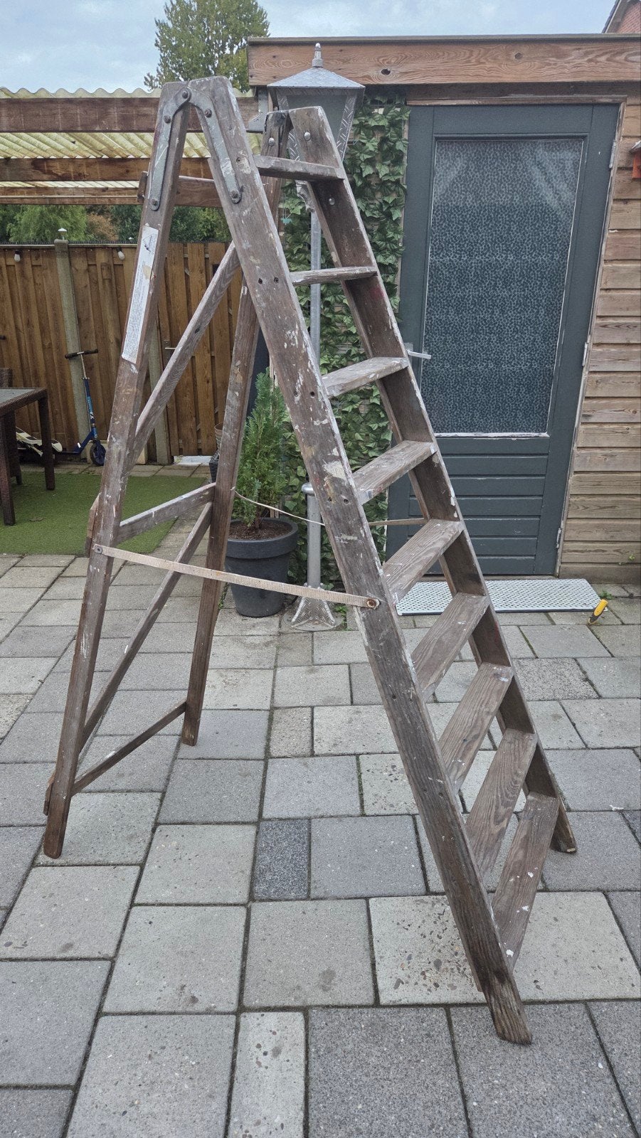 hoge schilders trap 9 trees, Ophalen, Gebruikt, Trap, Minder dan 2 meter