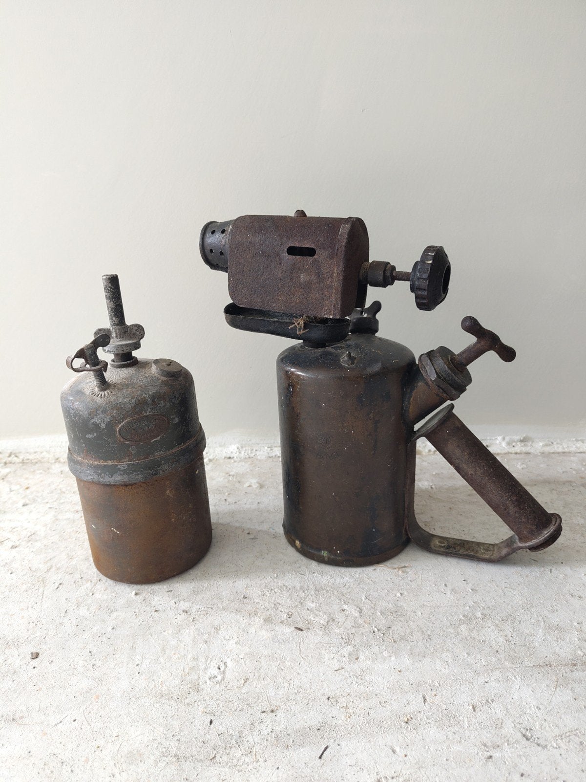 Antieke Soldeerlampen Set - G. Barthel & Friemann & Wolf, Antiek en Kunst, Ophalen of Verzenden