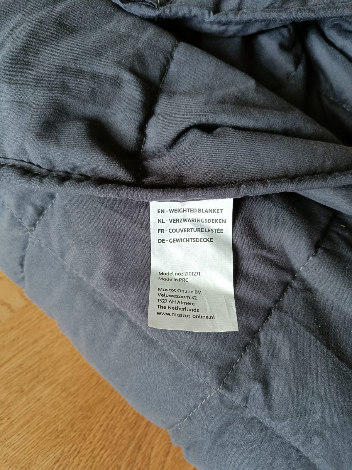 Verzwaringsdeken - Weighted Blanket - Grijs, Gebruikt, Eenpersoons, Katoen, Ophalen of Verzenden