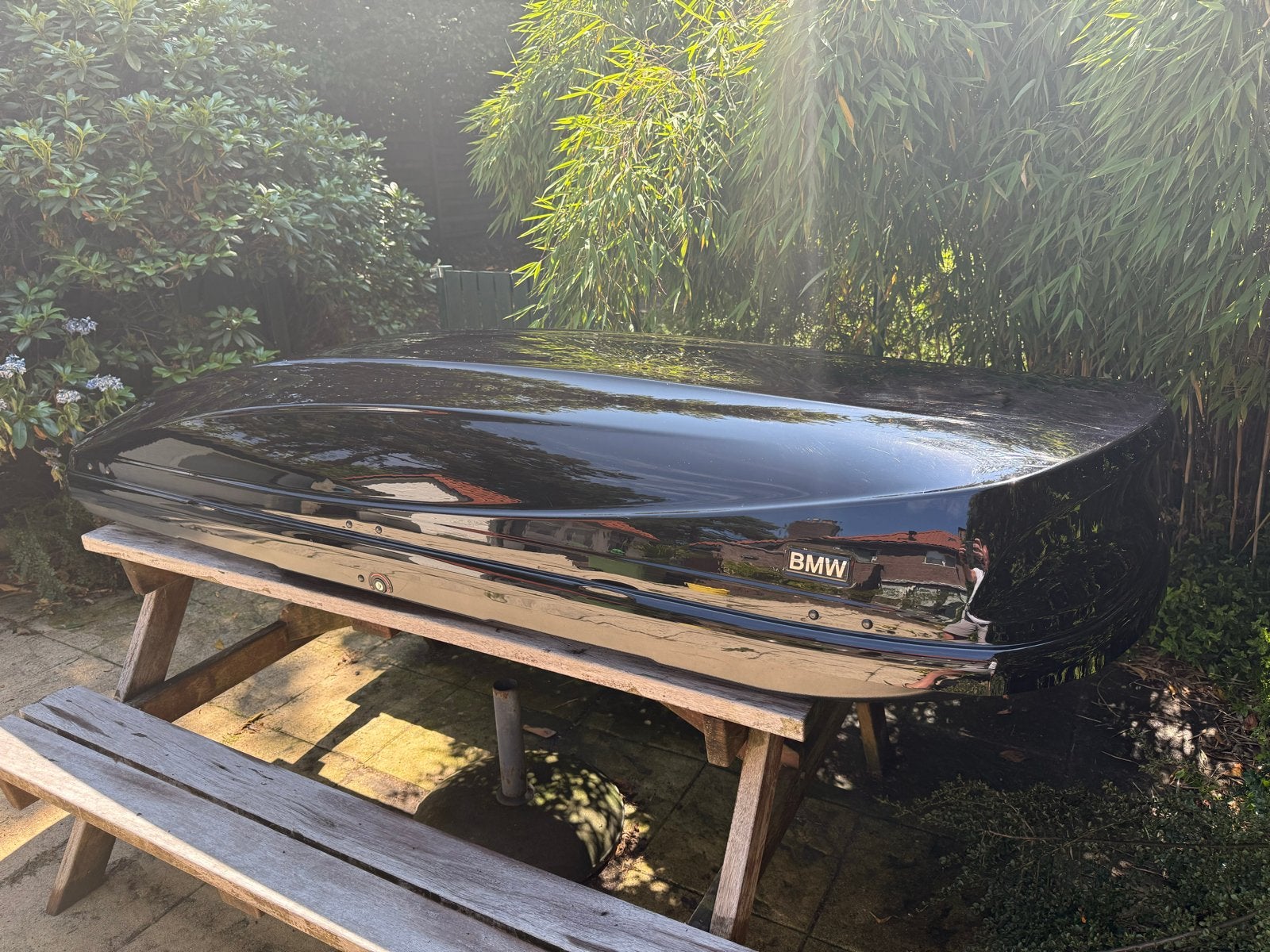 BMW Dakkoffer - Zwart, Ruim en Veilig, Auto diversen, Dakkoffers, Ophalen, Gebruikt