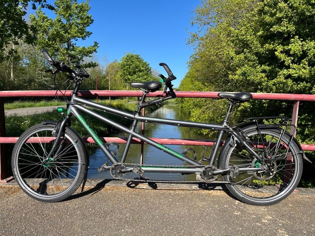 Santos Double Travel Tandem - Rohloff, Ophalen, Gebruikt, 10 tot 15 versnellingen, Velgrem