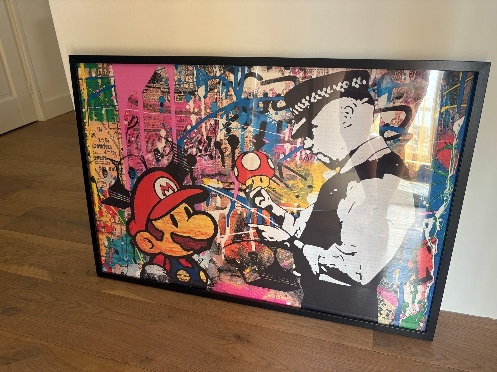 Mario schilderij 61x91,5 cm, 50 – 75, Ophalen of Verzenden, Zo goed als nieuw, Schilderij