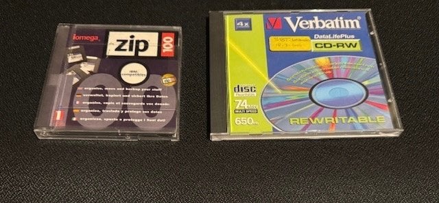 Verbatim CD-RW en Iomega Zip 100 Diskette, Computers en Software, Gebruikt, Herschrijfbaar, Cd, Ophalen of Verzenden