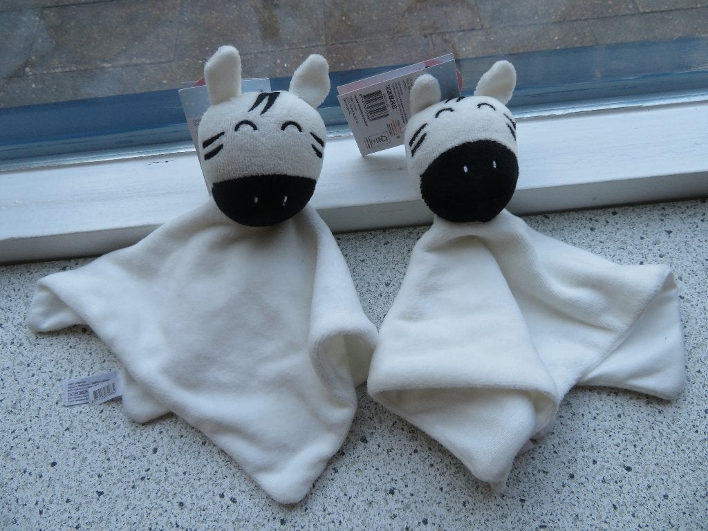 Knuffeldoek zebrapaard zebra paard merk Bambino Kruidvat, Paard, Nieuw, Ophalen of Verzenden, Wasbaar
