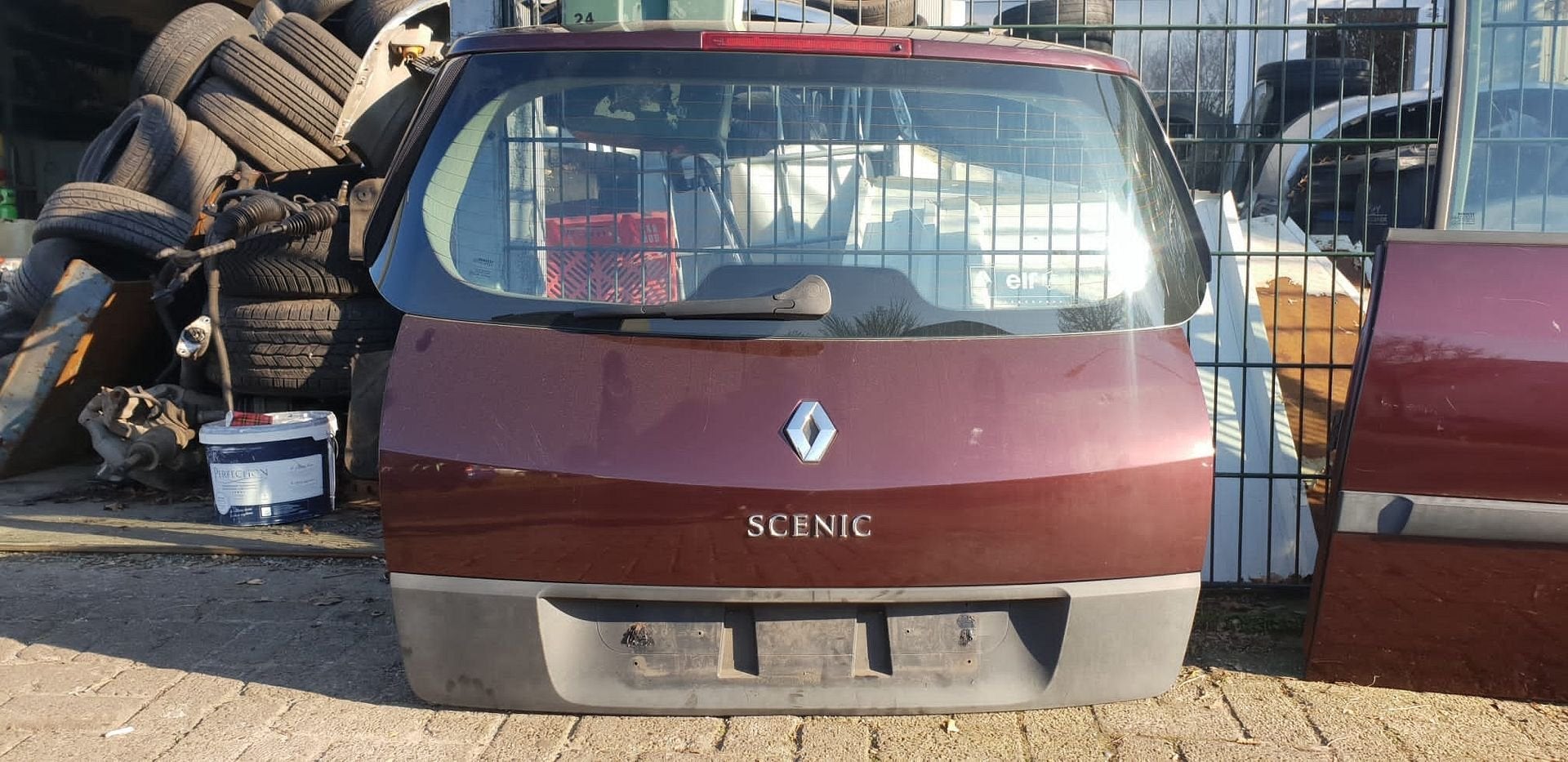 RENAULT MÉGANE SENIC ACHTERKLEP BJ 2003 2007, Gebruikt, -, Ophalen of Verzenden, Achter
