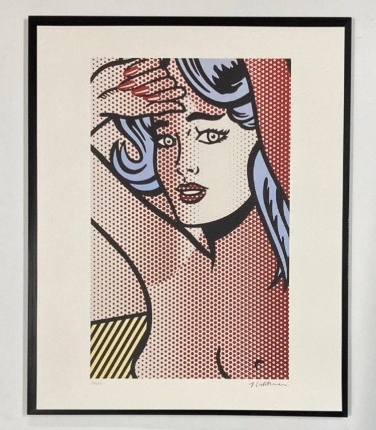 Roy Lichtenstein : lithografie met certificaat, Antiek en Kunst, Kunst | Litho's en Zeefdrukken, Ophalen of Verzenden