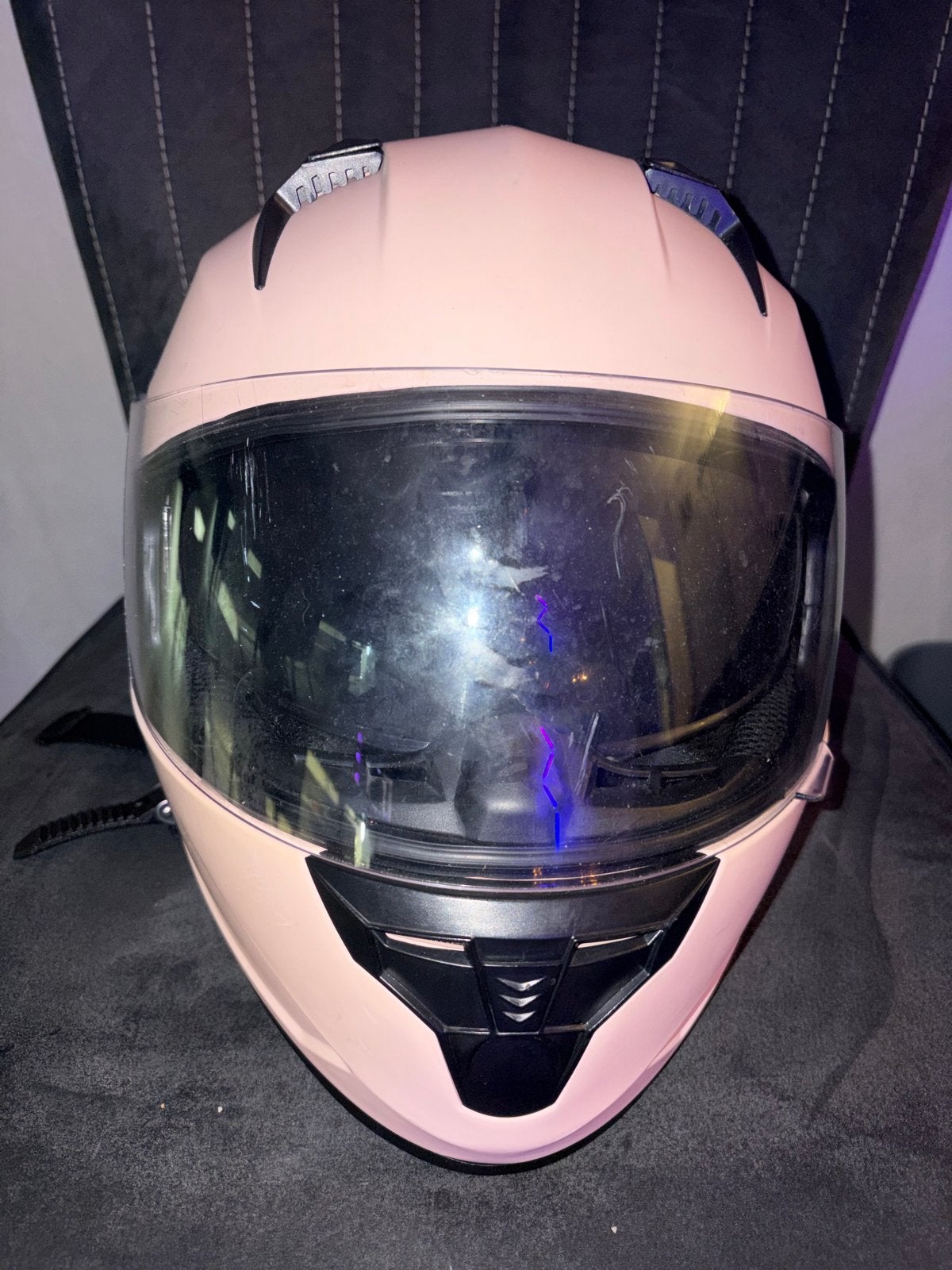 Roze motorhelm - Vinz Helmets (M 57-58), Motoren, Ophalen, Tweedehands, Dames, Overige typen