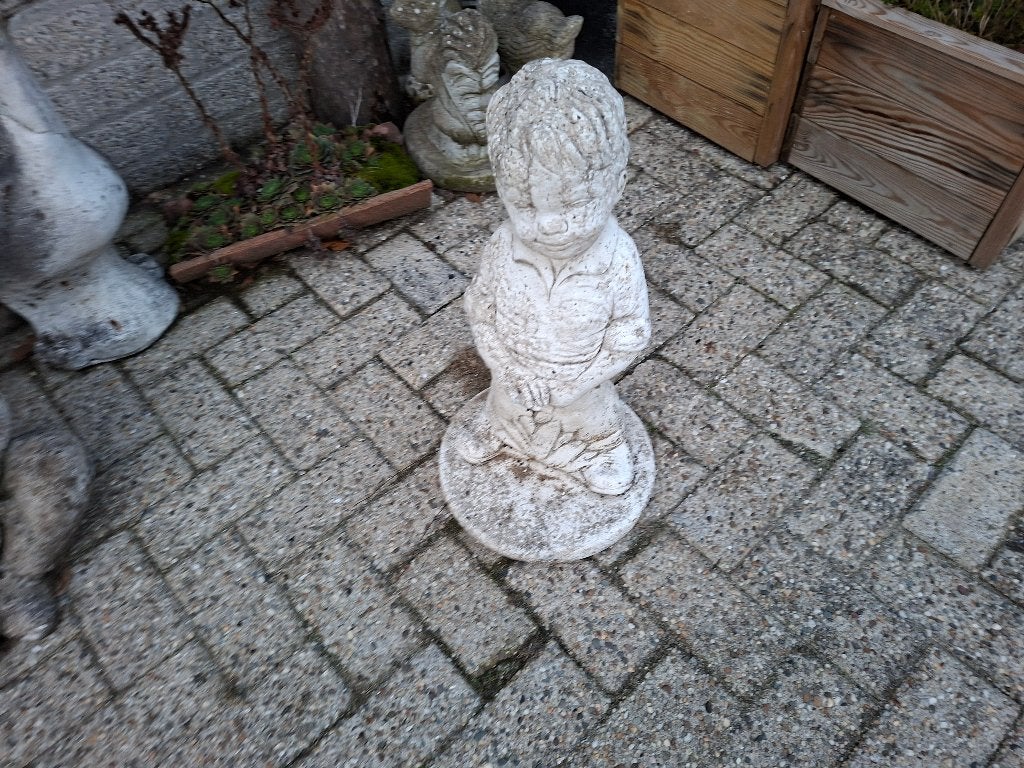 tuinbeeld manneke pis, Ophalen of Verzenden, Gebruikt, Steen