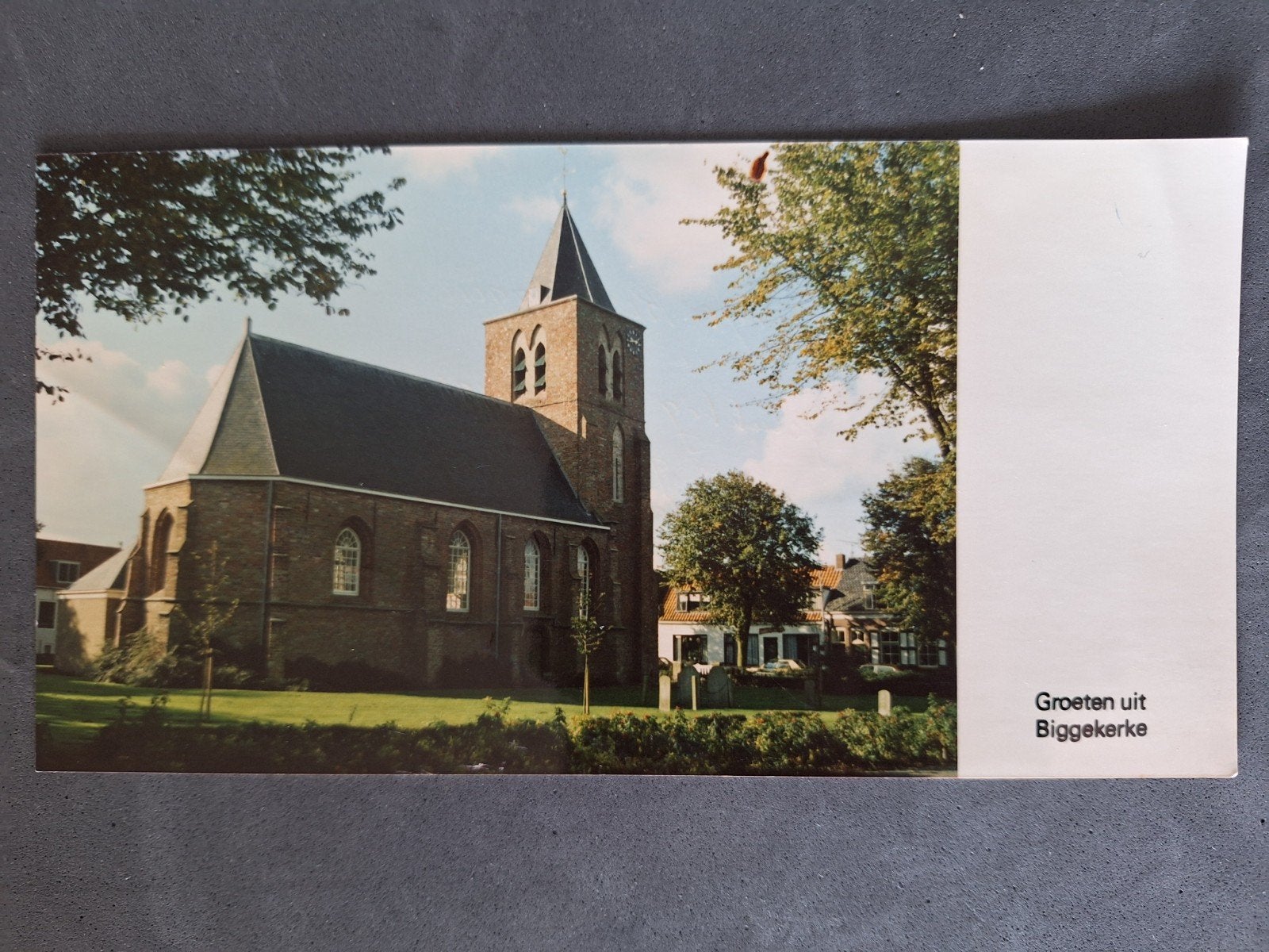 Fotokaart Biggekerke - Kerk, Ophalen of Verzenden, Gelopen, Zeeland