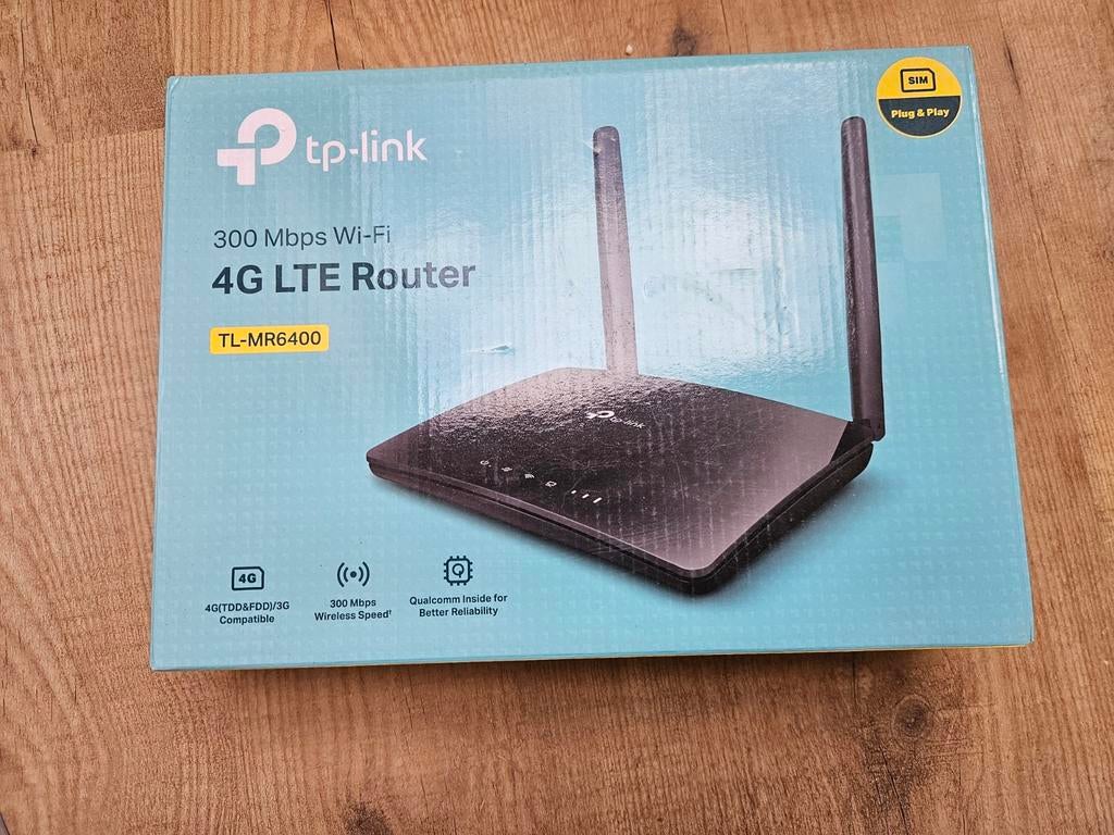 TP-Link TL-MR6400 4G LTE Router - ZGAN nieuw in doos, Ophalen of Verzenden, Nieuw, Router, TP-Link
