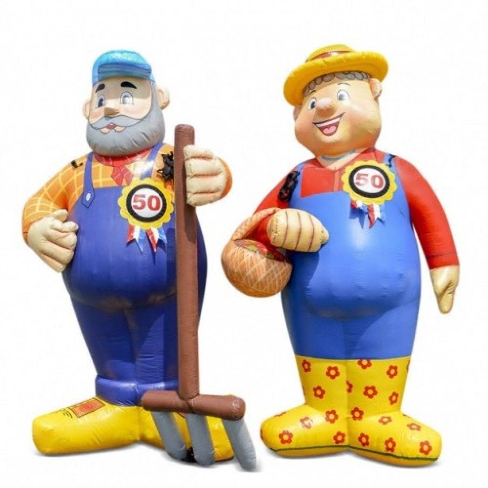 Opblaas Abraham en Sarah 50 jaar - Feestfiguren, Hobby en Vrije tijd, Ophalen of Verzenden, Gebruikt