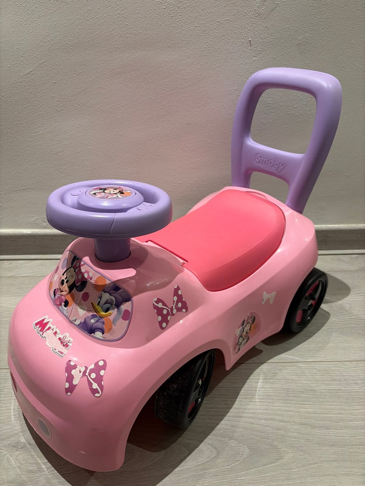 Smoby Minnie Mouse loopauto, Ophalen, Gebruikt