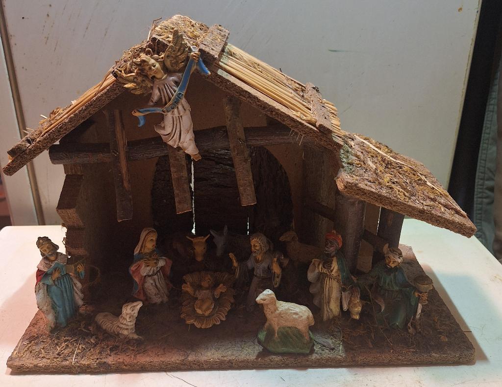 oude kerststal van meer dan 50 jaar oud, Diversen, Kerst, Ophalen of Verzenden, Gebruikt