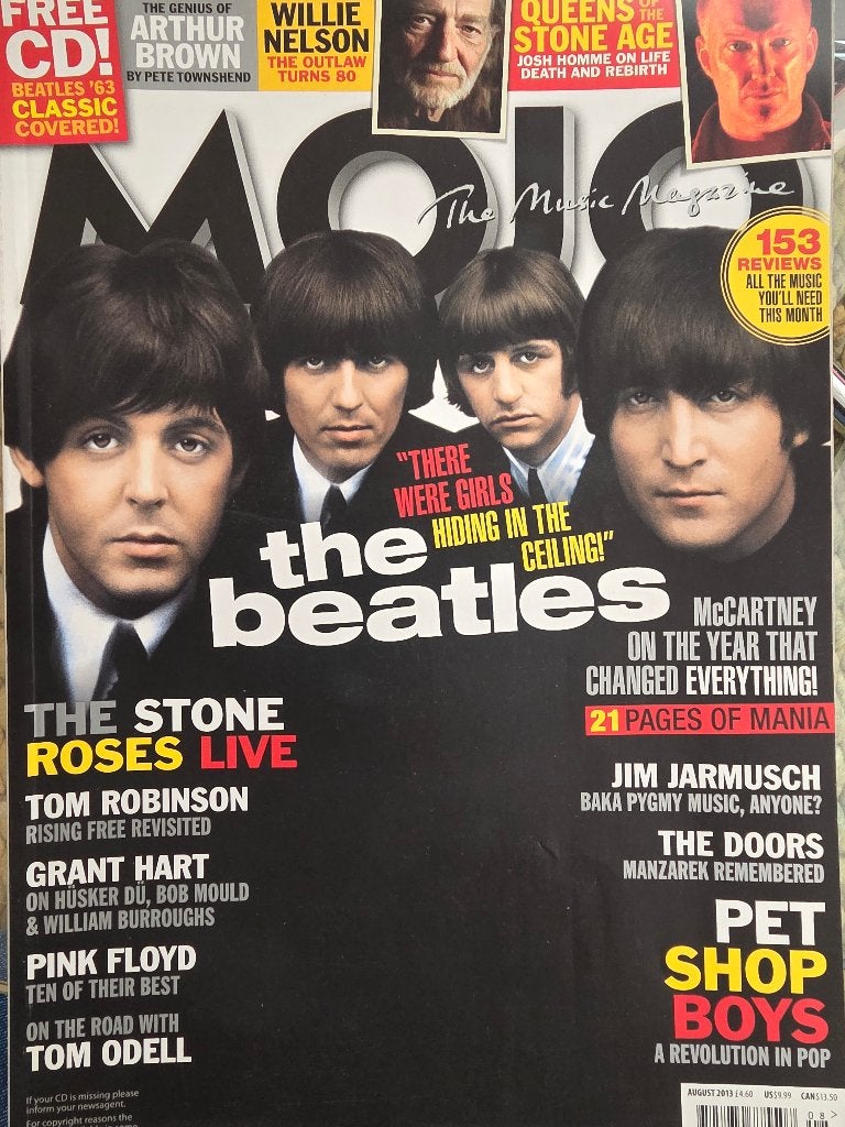 MOJO 08-2013 237 Beatles Stone Roses Pink Floyd Odell Manzar, Boeken, Tijdschriften en Kranten, Ophalen of Verzenden, Zo goed als nieuw