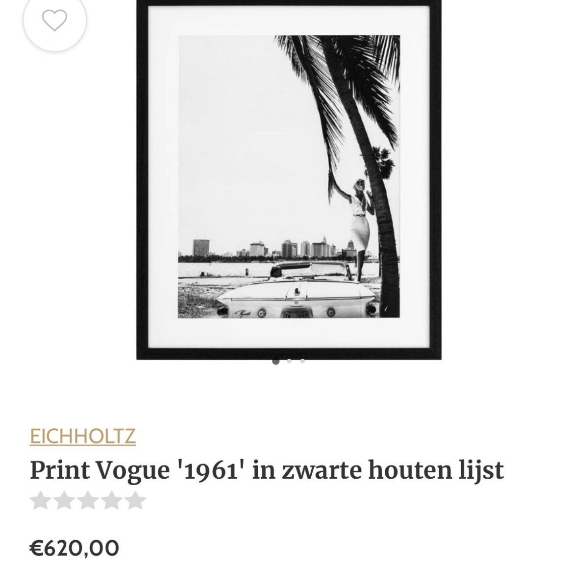 Eichholtz schilderij Print Vogue “ 1961 “, Ophalen of Verzenden
