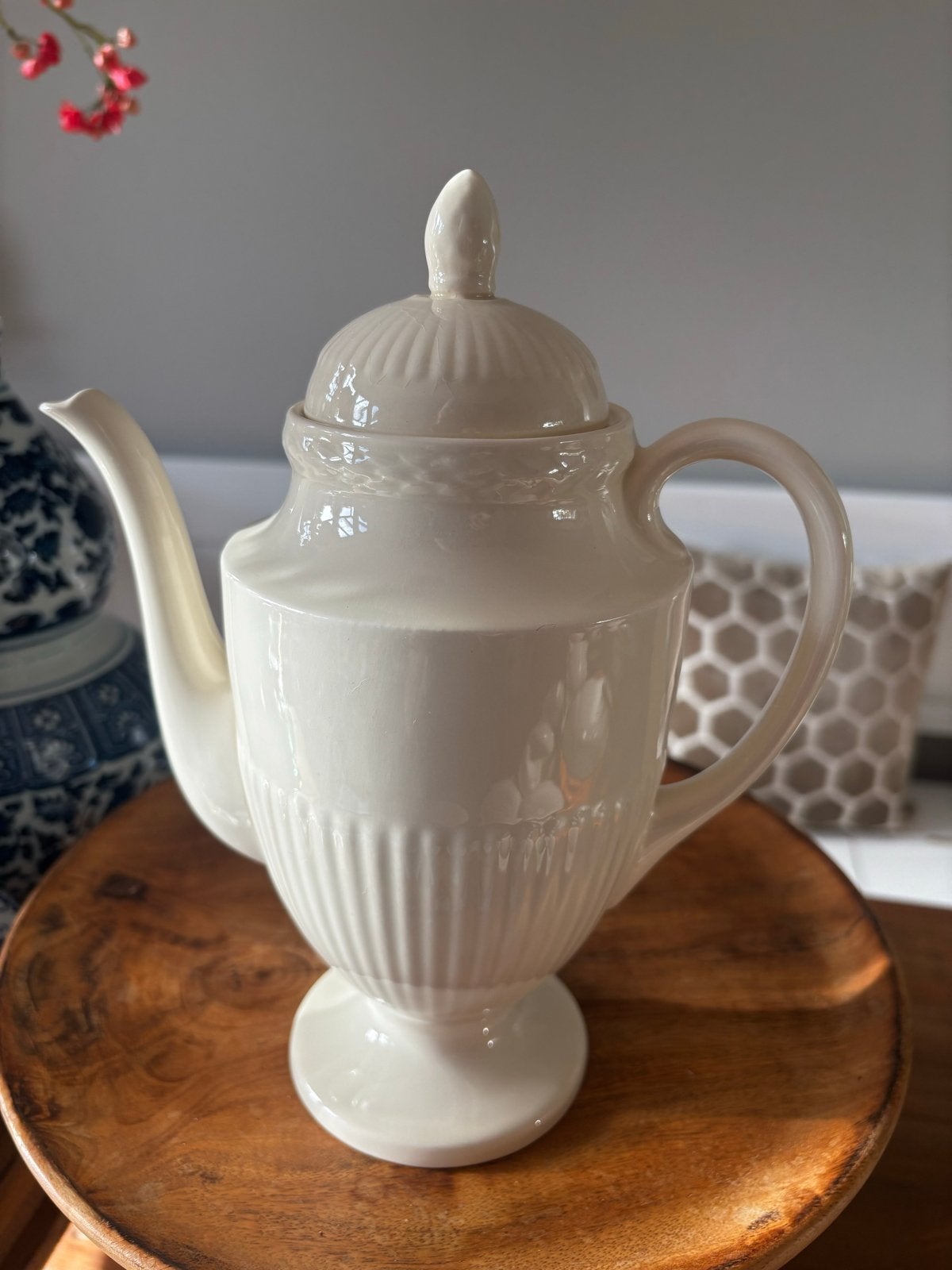 Wedgwood Koffiepot -deksel wat craquele vandaar de prijs, Ophalen of Verzenden