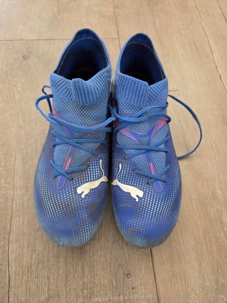 Puma Voetbalschoenen Maat 34,5 - Blauw, Ophalen of Verzenden, Gebruikt, Schoenen