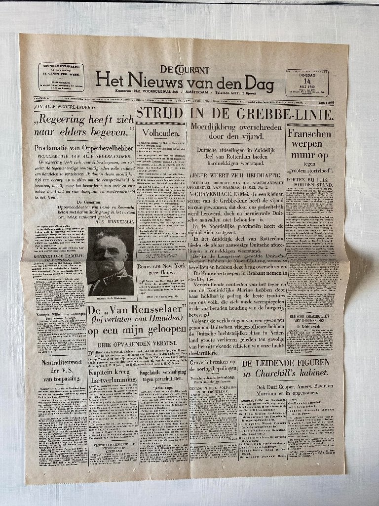 29 oorlogskranten WO2 originele, Tweede Wereldoorlog, Ophalen of Verzenden, Zo goed als nieuw, Algemeen