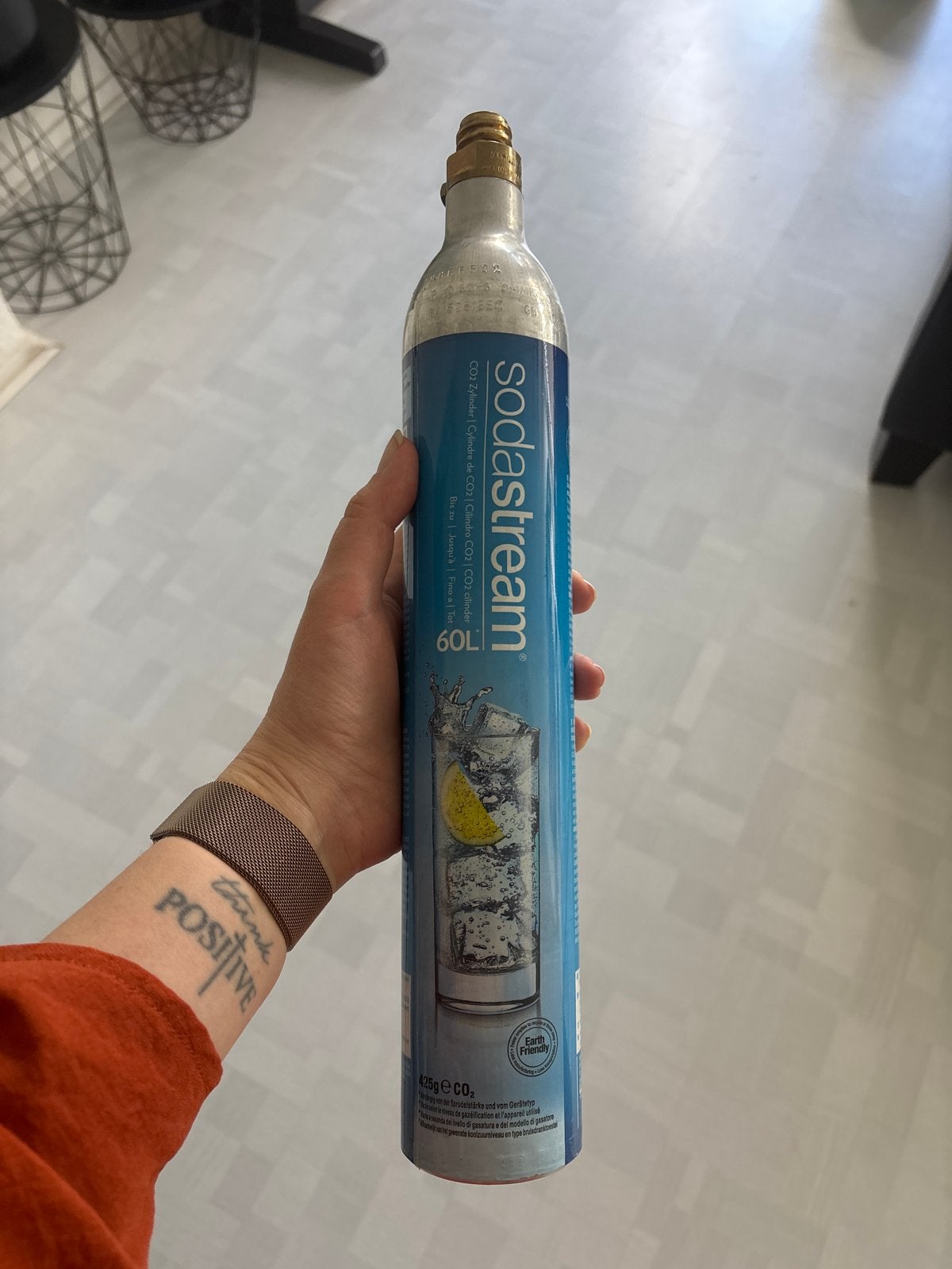 Sodastream cylinder 60 liter, Witgoed en Apparatuur, Ophalen, Gebruikt