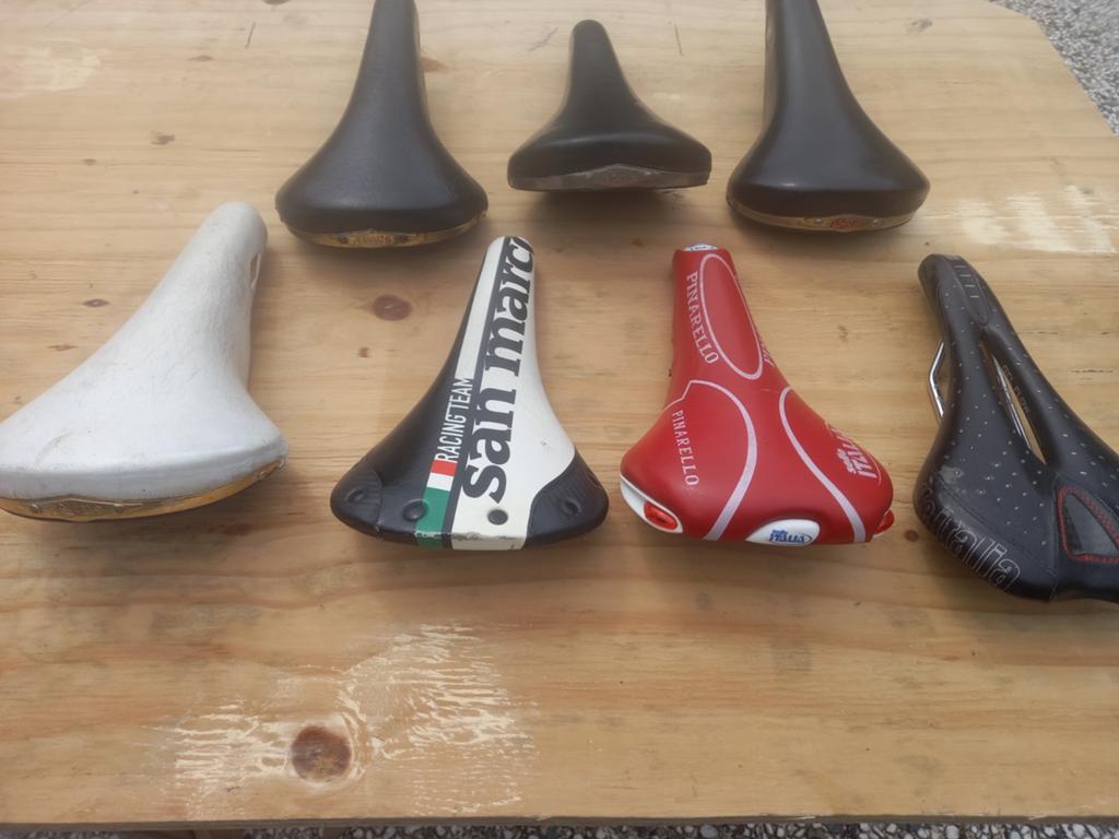 Diverse San Marco fietszadels, Gebruikt, Leer, Ophalen of Verzenden, Zadel