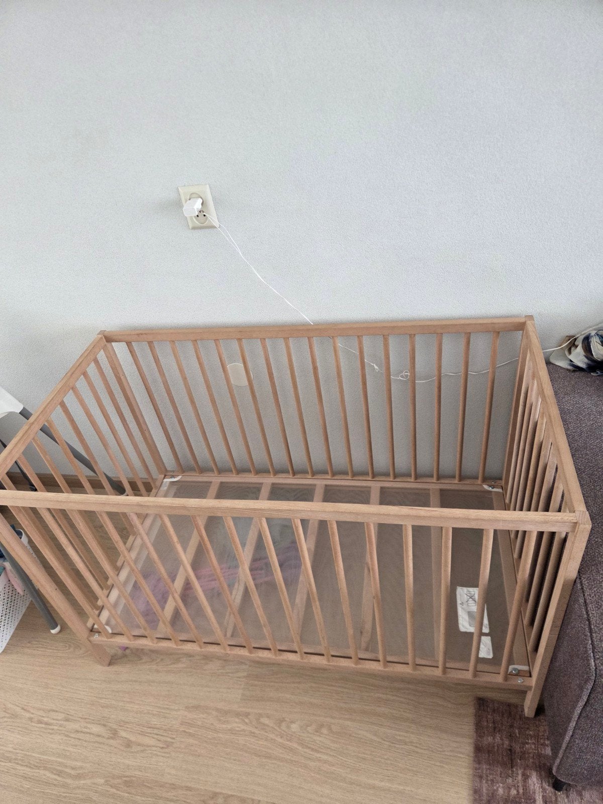 babybed hout – nette staat, Kinderen en Baby's, Boxen, Ophalen, Zo goed als nieuw