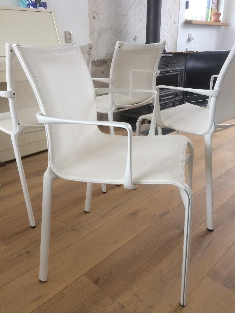 4 IZGS Alias bigframe 440 design netweave stoel chair modern, Huis en Inrichting, Stoelen, Zwart, Ophalen of Verzenden, Zo goed als nieuw