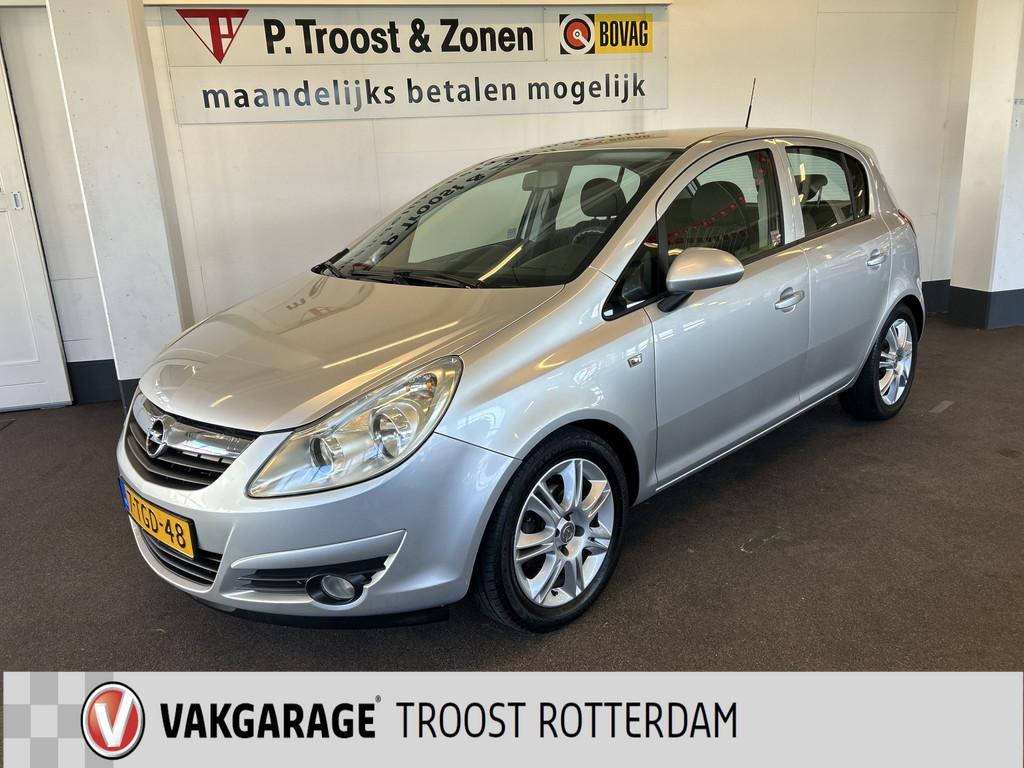 Opel Corsa 1.4-16V Cosmo | Cruise control | Airco | Radio/MP, Auto's, Voorwielaandrijving, Euro 5, Gebruikt, Zwart