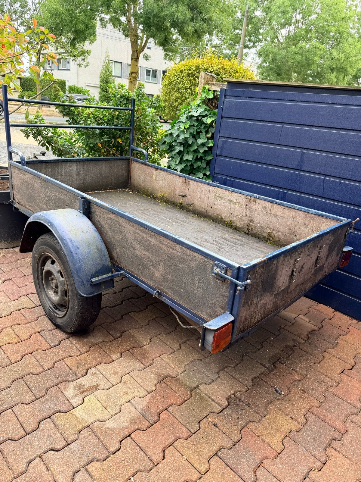 Gebruikte aanhangwagen - Ideaal voor tuinafval of klussen, Ophalen, Gebruikt