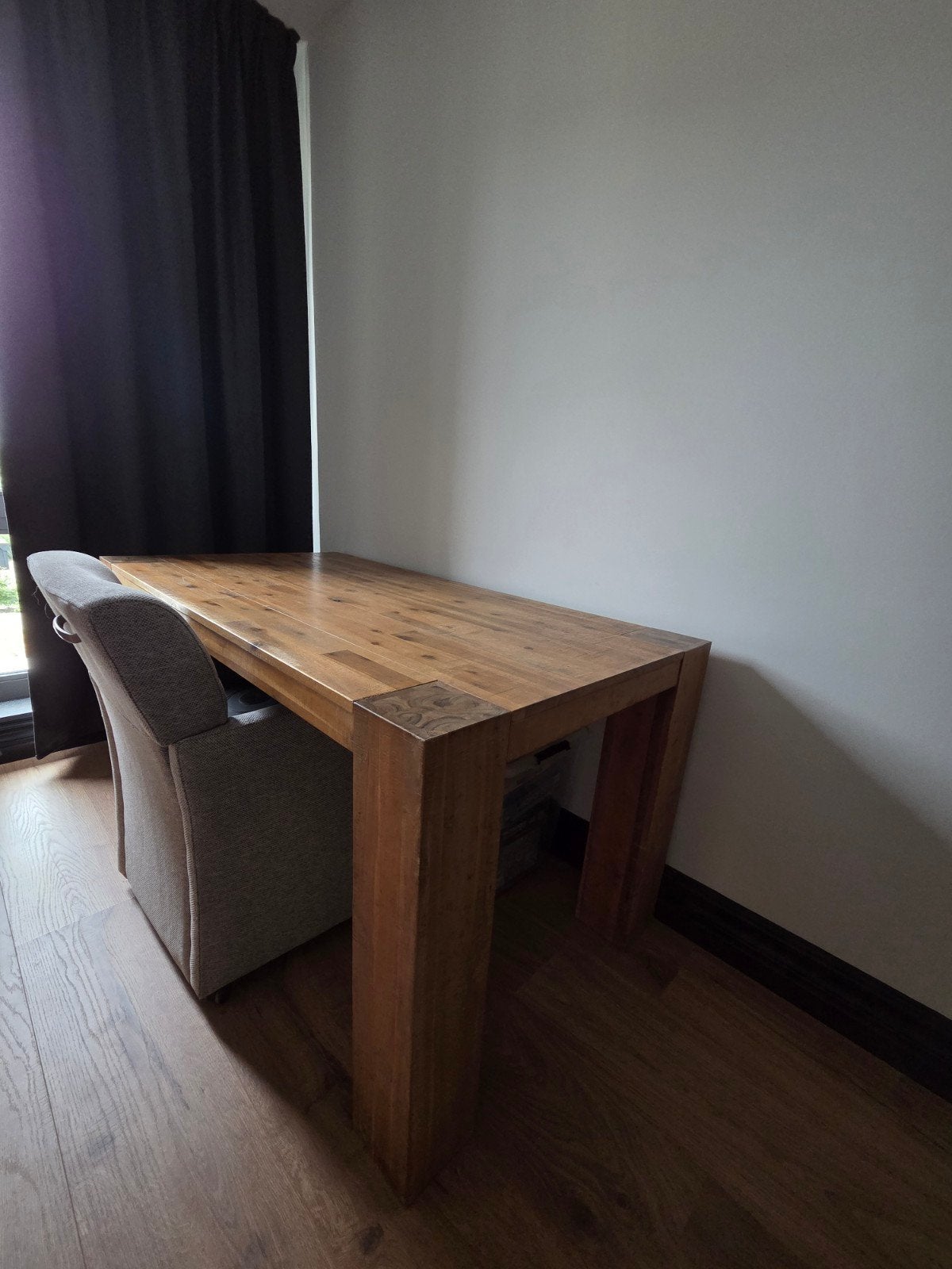 Robuuste Mangohouten Eettafel - 160x85x78 cm, Huis en Inrichting, Ophalen, Gebruikt, 50 tot 100 cm, 150 tot 200 cm