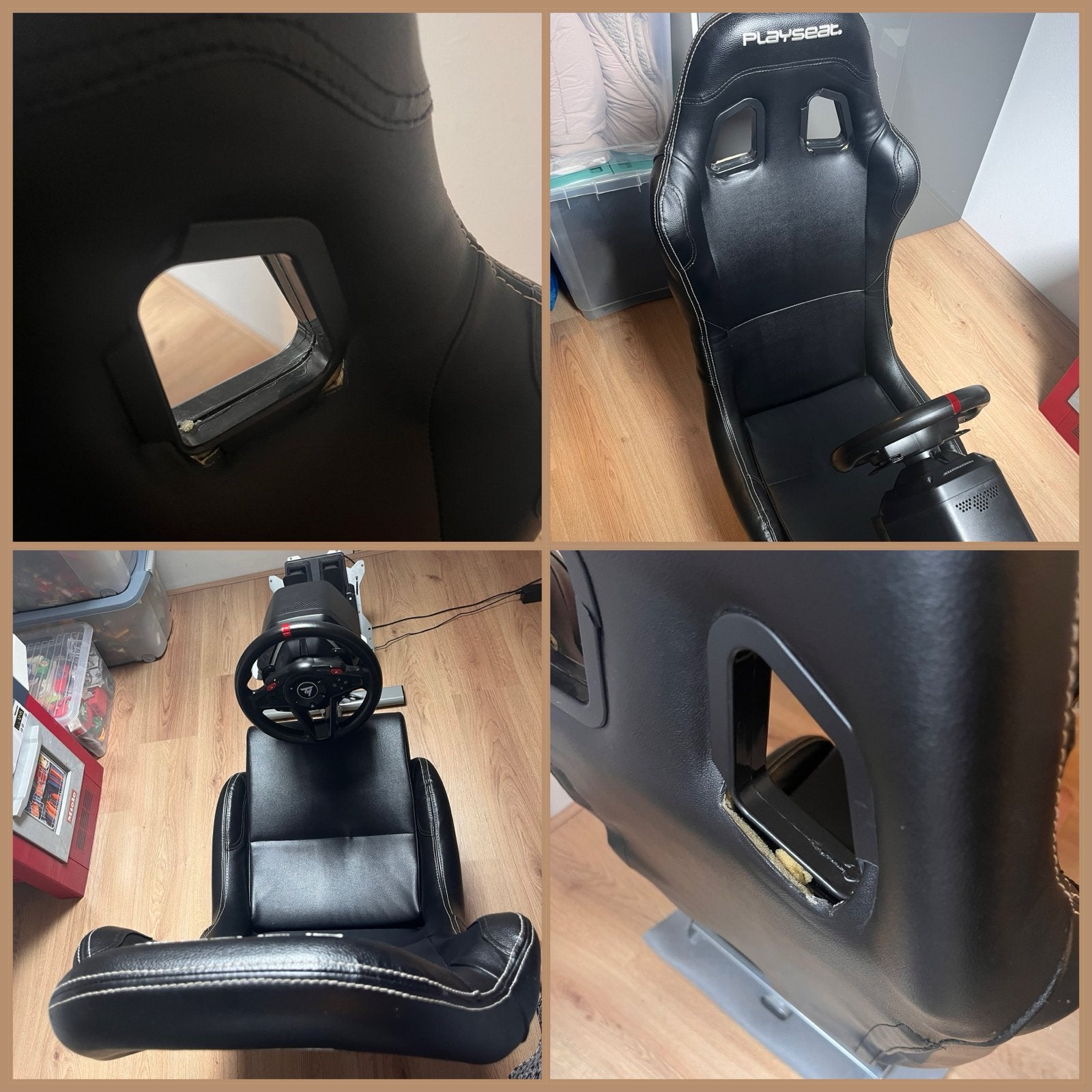 Complete raceseat met Thrustmaster T128 stuur en pedalen, Ophalen, Overige merken, Gebruikt