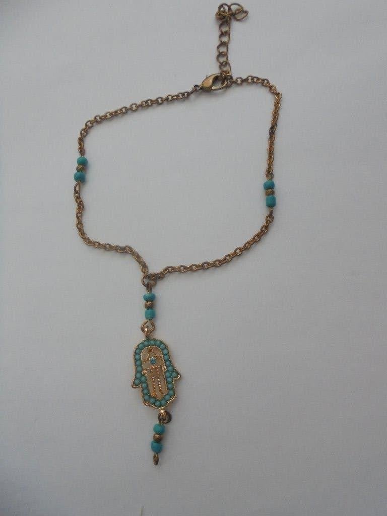 PsCallme armband met Hamsa handje, Ophalen of Verzenden, Zo goed als nieuw, Zilver, Overige materialen