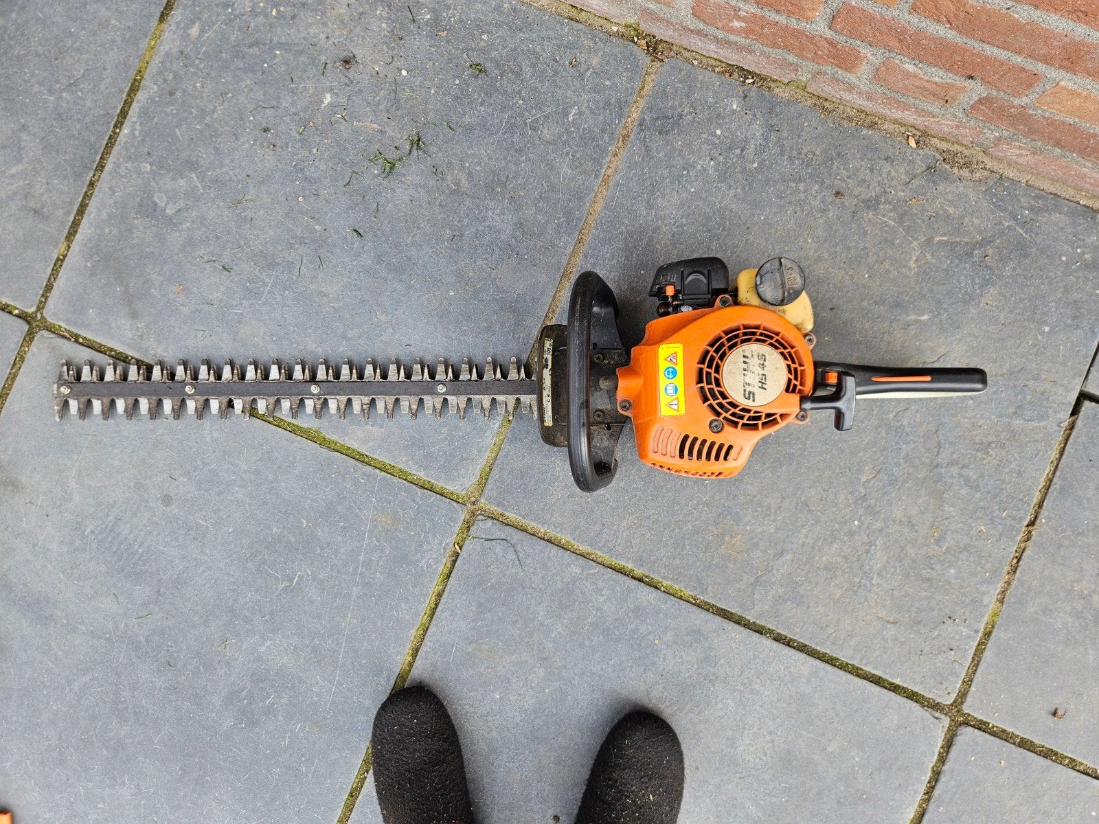 Stihl HS 45 heggenschaar op benzine, Ophalen, Gebruikt, Benzine, Stihl