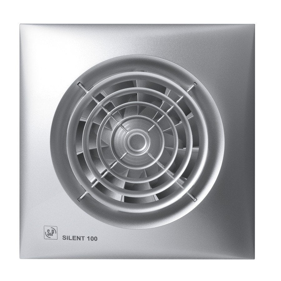 Silent 100 CRZ Ventilator 95m³ zilver, Verzenden, Nieuw