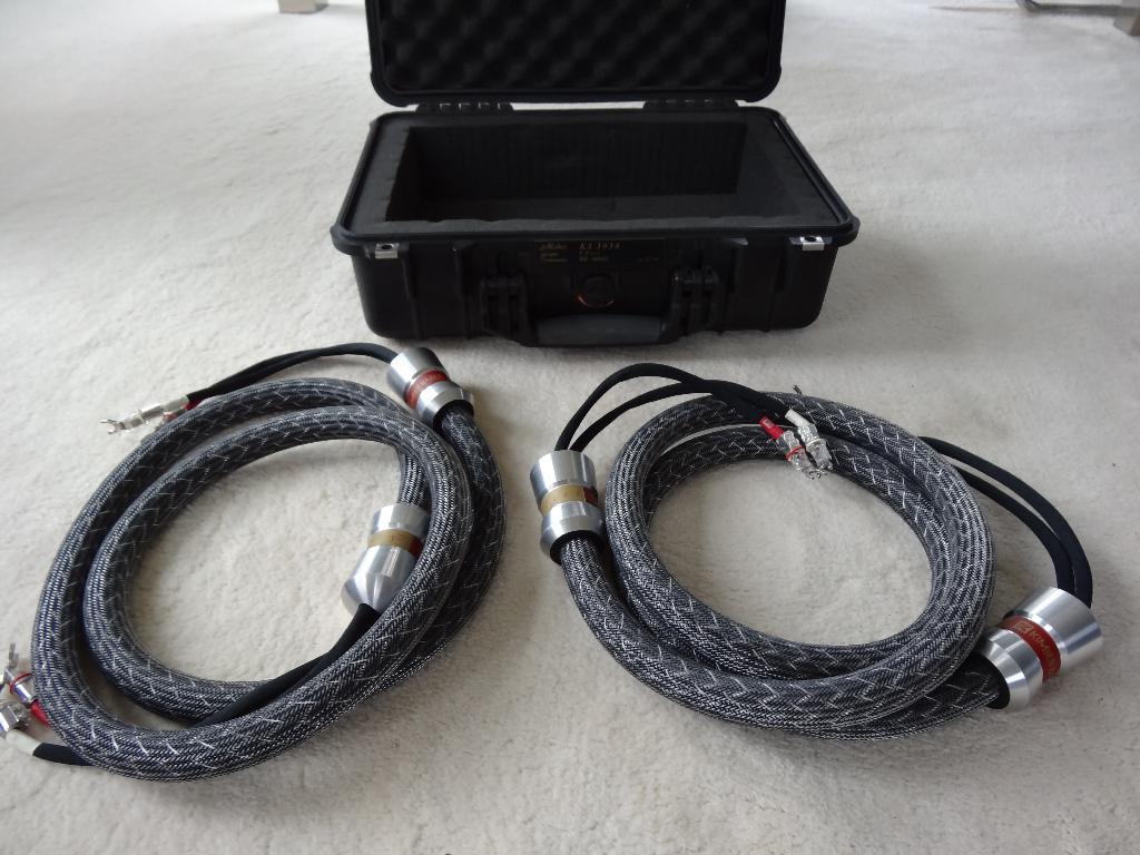 Kimber Kable select KS3038 silver speaker cables 2,5 meters, Ophalen of Verzenden, Zo goed als nieuw, Minder dan 2 meter, Luidsprekerkabel