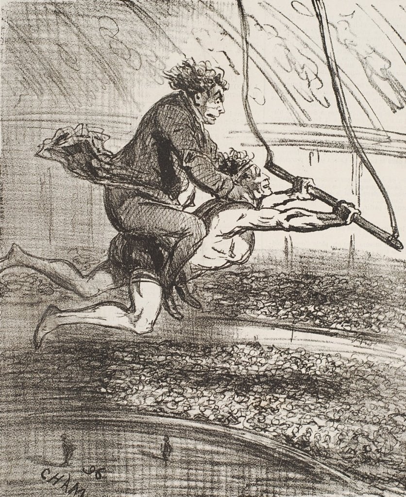 Recept voorgesteld door de charivari - Antieke cartoon 1896, Verzenden, Voor 1940, Gebruikt, Overige onderwerpen