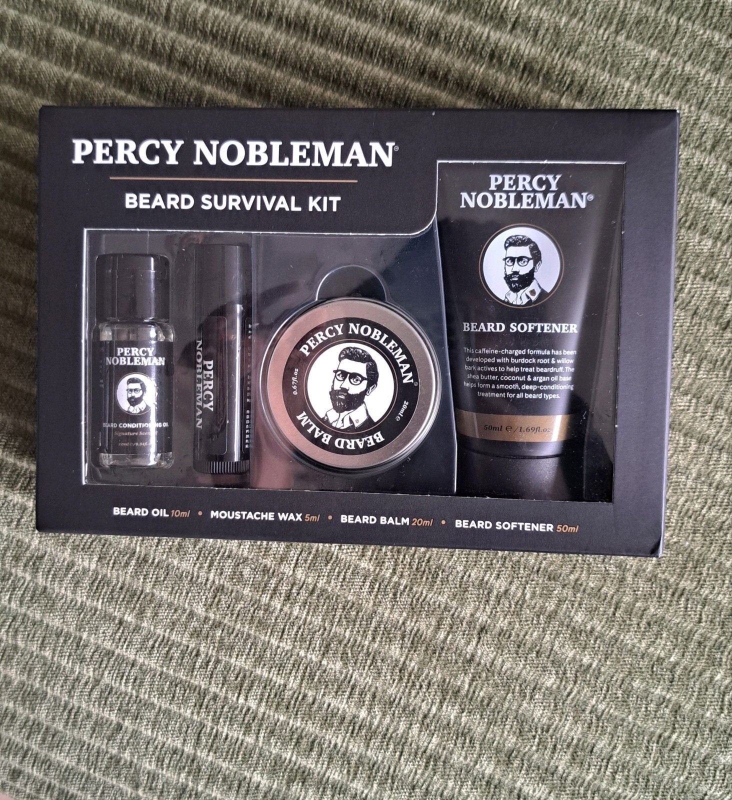 Percy Nobleman Baardverzorgingsset - Beard Survival Kit, Ophalen of Verzenden