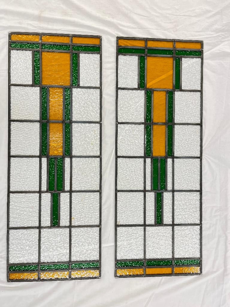 Glas in lood ramen, glas panelen, glas in lood, Ophalen