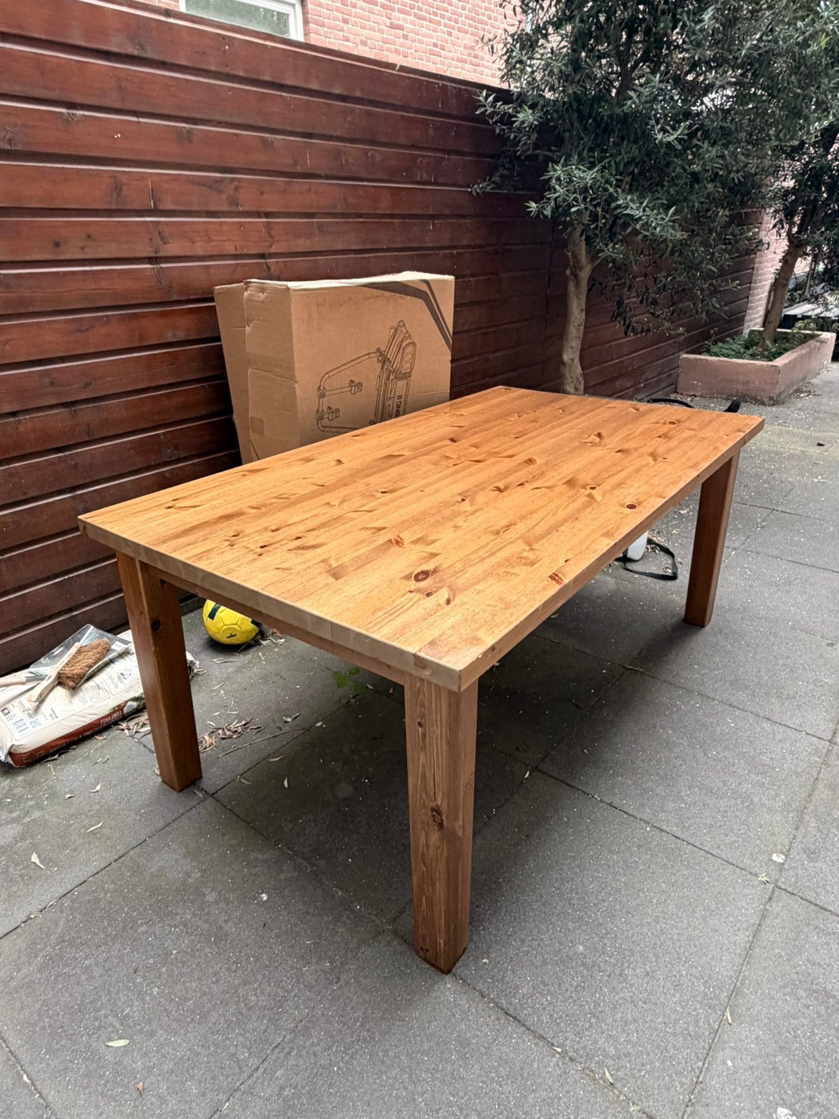 Gratis ophalen: Eettafel massief hout, Ophalen, Minder dan 50 cm, Gebruikt, Vijf personen of meer